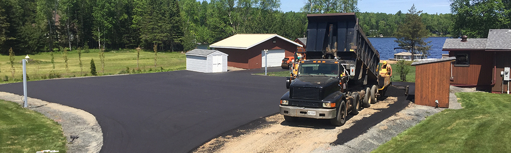 residential paving driveway parking lot for client